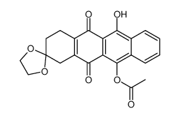 11-acetoxy-2,2-ethylenedioxy-6-hydroxy-1,2,3,4-tetrahydronaphthacene-5,12-dione Structure