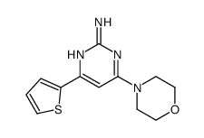 4-morpholin-4-yl-6-thiophen-2-ylpyrimidin-2-amine Structure