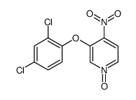 3-(2,4-dichlorophenoxy)-4-nitro-1-oxidopyridin-1-ium结构式