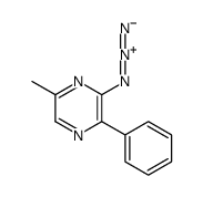 3-azido-5-methyl-2-phenylpyrazine Structure