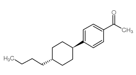 4-(反式-4-n-丁基环己基)苯乙酮结构式