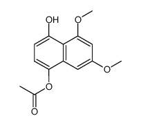 1-acetoxy-5,7-dimethoxy-4-naphthol结构式
