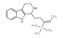 1H-Pyrido[3,4-b]indole, 2,3,4,9-tetrahydro- 1-[3- (trimethylsilyl)-3-pentenyl]-, (E)-结构式
