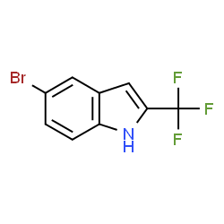 5-Bromo-2-(trifluoromethyl)-1H-indole structure