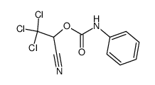 3,3,3-trichloro-2-phenylcarbamoyloxy-propionitrile Structure