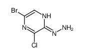 1-(5-bromo-3-chloropyrazin-2-yl)hydrazine结构式