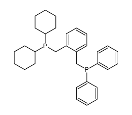 dicyclohexyl-[[2-(diphenylphosphanylmethyl)phenyl]methyl]phosphane Structure