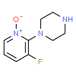 Piperazine, 1-(3-fluoro-1-oxido-2-pyridinyl)- (9CI)结构式