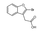 (2-bromo-benzofuran-3-yl)-acetic acid结构式
