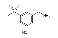 (3-(METHYLSULFONYL)PHENYL)METHANAMINE HYDROCHLORIDE structure