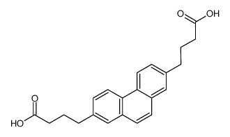 4,4'-phenanthrene-2,7-diyl-di-butyric acid结构式