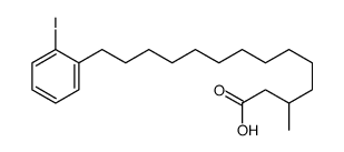 14-(iodophenyl)-3-methyltetradecanoic acid结构式