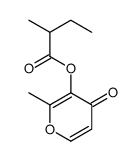 2-methyl-4-oxo-4H-pyran-3-yl 2-methylbutyrate结构式