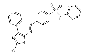 2-amino-4-phenyl-5-{[4-(pyrimidin-2-yl-sulfamoyl)phenyl]azo}thiazole Structure