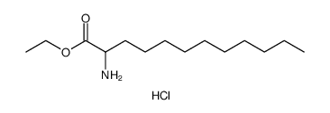 Dodecanoic acid, 2-amino-, ethyl ester, hydrochloride Structure