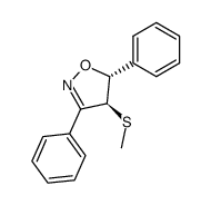 (4S,5R)-4-(methylthio)-3,5-diphenyl-4,5-dihydroisoxazole Structure