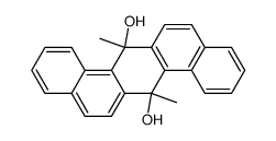 7,14-dimethyl-7,14-dihydro-dibenz[a,h]anthracene-7,14-diol结构式