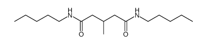 3-methyl-glutaric acid bis-pentylamide Structure