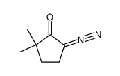 5-diazo-2,2-dimethylcyclopentan-1-one Structure