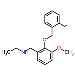 N-(2-((2-FLUOROBENZYL)OXY)-3-METHOXYBENZYL)ETHANAMINE结构式