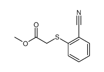 methyl α-(2-cyanophenylthio)acetate结构式