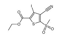 4-cyano-3-iodo-5-methanesulfonylthiophene-2-carboxylic acid ethyl ester picture