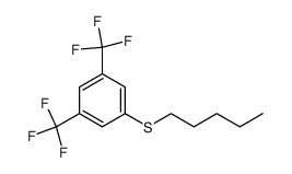 [3,5-bis(trifluoromethyl)phenyl] pentyl sulfide结构式