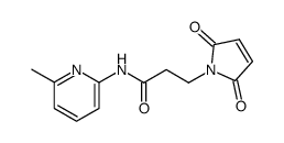 3-(2,5-dioxo-2,5-dihydro-pyrrol-1-yl)-N-(6-methyl-pyridin-2-yl) propionamide结构式