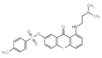 1-(2-dimethylaminoethylamino)-7-(4-methylphenyl)sulfonyloxy-thioxanthen-9-one结构式