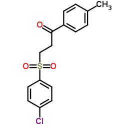 3-[(4-Chlorophenyl)sulfonyl]-1-(4-methylphenyl)-1-propanone structure
