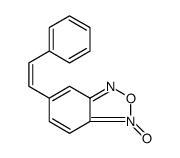 2,1,3-Benzoxadiazole, 5-[(1Z)-2-phenylethenyl]-, 1-oxide结构式