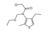 2-chloro-N-(ethoxymethyl)-N-(4-ethyl-2-methylthiophen-3-yl)acetamide Structure