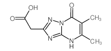 (5,6-Dimethyl-7-oxo-4,7-dihydro-[1,2,4]triazolo-[1,5-a]pyrimidin-2-yl)-acetic acid结构式