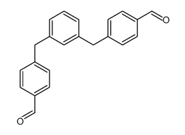 4-[[3-[(4-formylphenyl)methyl]phenyl]methyl]benzaldehyde结构式