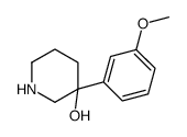 3-(3-methoxyphenyl)piperidin-3-ol结构式
