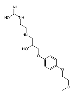 2-[[2-hydroxy-3-[4-(2-methoxyethoxy)phenoxy]propyl]amino]ethylurea结构式