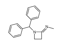 1-benzhydryl-N-methylazetidin-2-imine Structure