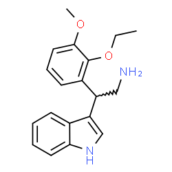 2-(2-Ethoxy-3-methoxyphenyl)-2-(1H-indol-3-yl)ethanamine Structure