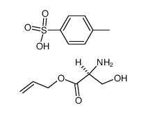 L-Serin-allylester-hydro-p-toluolsulfonat结构式