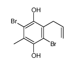 2,5-dibromo-3-methyl-6-prop-2-enylbenzene-1,4-diol Structure