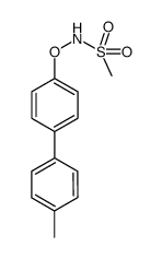 O-(4-(4'-methylphenyl)phenyl)-N-methanesulfonylhydroxylamine结构式