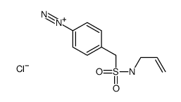 4-(prop-2-enylsulfamoylmethyl)benzenediazonium,chloride Structure