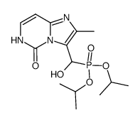 3-<(Diisopropoxyphosphinyl)hydroxymethyl>-2-methylimidazo<1,2-c>pyrimidin-5(6H)-on结构式