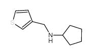 N-(thiophen-3-ylmethyl)cyclopentanamine Structure