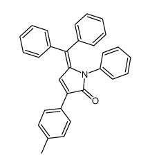 1-Phenyl-3-(4-tolyl)-5-diphenyl-methyliden-Δ3-pyrrolin-2-on结构式