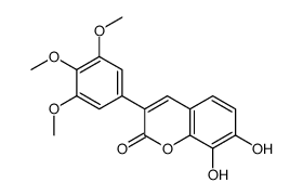 7,8-dihydroxy-3-(3,4,5-trimethoxyphenyl)chromen-2-one Structure