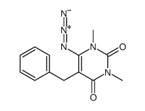 6-azido-5-benzyl-1,3-dimethylpyrimidine-2,4-dione结构式