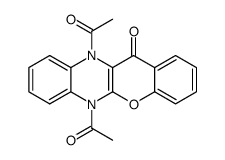 diacetyl-6,11 dihydro-6,11 benzopyranno<1><2,3-b>quinoxalinone-12 Structure