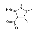 1,5-dimethyl-4-nitropyrazol-3-amine结构式