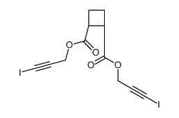 bis(3-iodoprop-2-ynyl) (1R,2R)-cyclobutane-1,2-dicarboxylate Structure